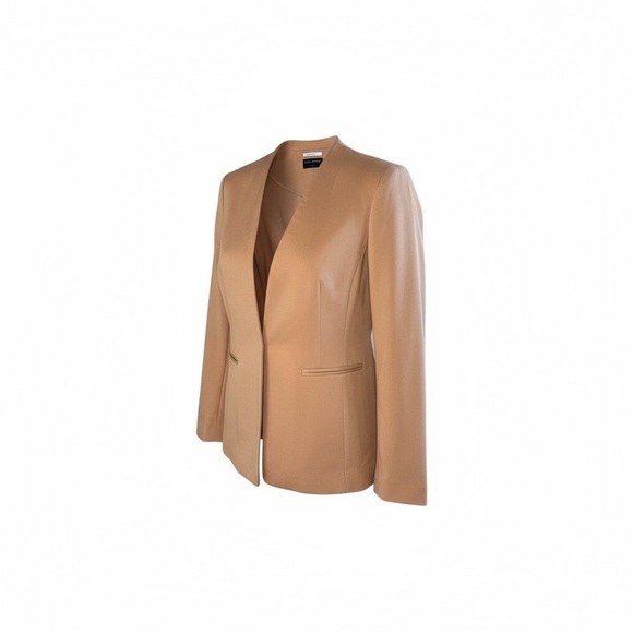 LANE BRYANT Ponte Bryant Collarless Blazer - Tan Women’s 16 - Picture 2 of 16
